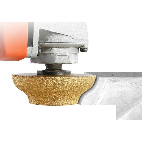 Dia паяемый вакуумом диаманта кварца 10mm 15mm 20mm меля чашки колеса 75mm