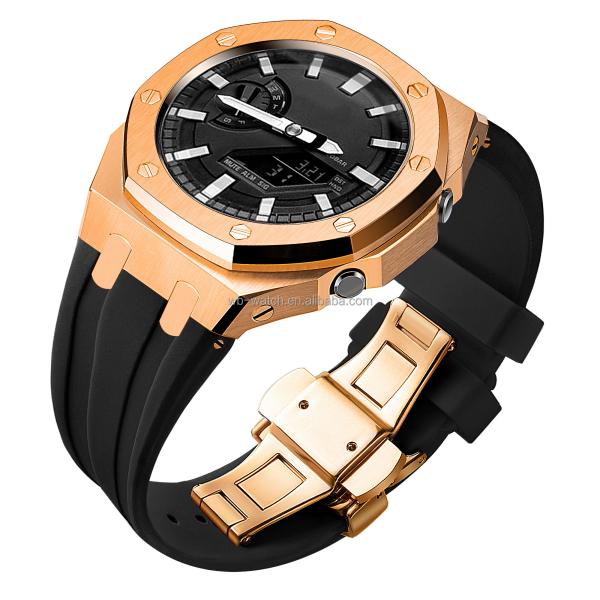 Replacement Watch Mod Kit For Casio Ga2100 Stainless Steel Watch Band And Case Luxury