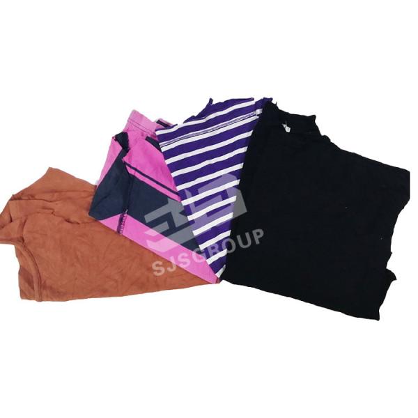 Australia colored t-shirt wiping rags Industrial use 10kg 25kg 100% cotton rags mixed coloured rags for cleaning