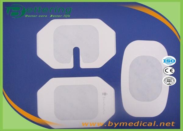 Paper frame shape sterile permeable transparent PU IV Cannula Dressing breathable waterproof PU film IV wound dressing