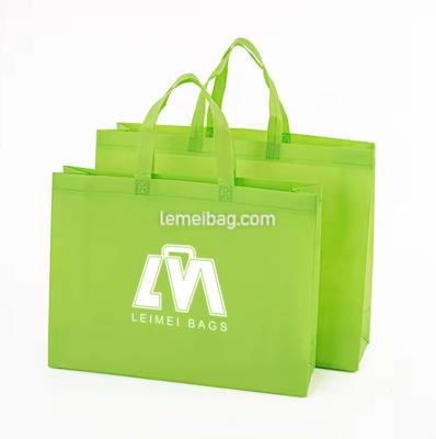 Custom Printed Washable Non Woven Recycle Bag With Double Handles 80gsm-120gsm