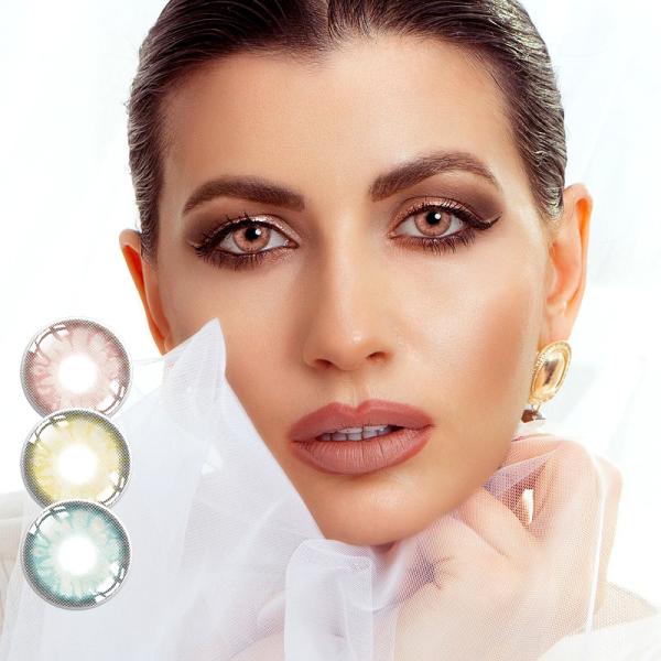 Контакт объектива зеленого цвета драгоценной камня HEMA NVP ежегодный с содержанием воды 40%