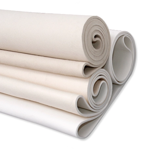 White Industrial Felt Fabric / Endless Felt Belt 1800 - 30000mm Length