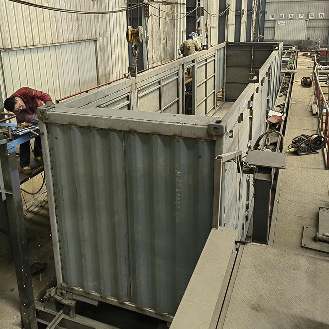 40HC Factory Equipment Heavy Duty Waterproof Industrial Machinery Storage Box Steel Container for Factory Material Storage