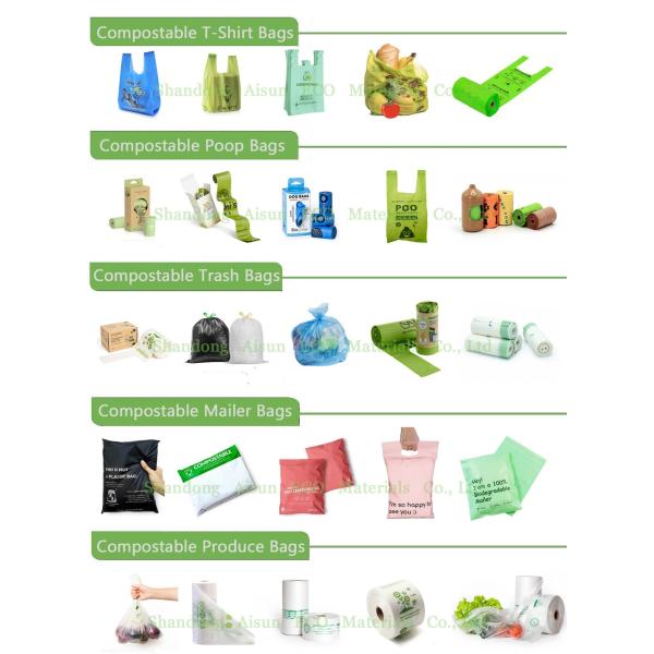 OEM полимолочная кислота PLA упаковочный пакет 10mic-200mic