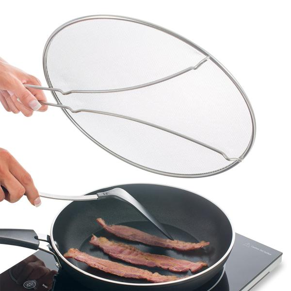 Cooking Safety Food Grade Stainless Steel BPA-Free Premium 13 Mesh Splatter Screen Suitable For Cooking