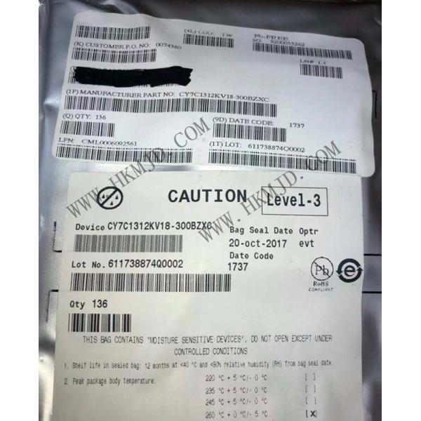 Memory IC CY7C1312KV18-300BZXC 1.8V Synchronous Pipelined SRAMs CY7C1312 FBGA165