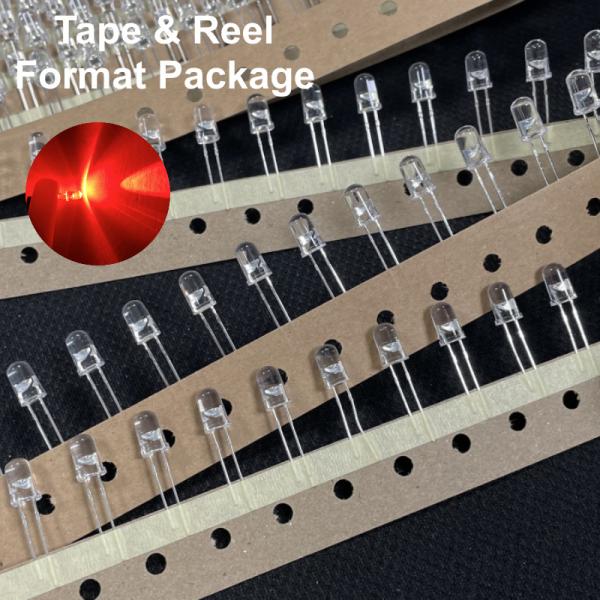 Traffic Light Red Diode 620nm / 625nm 12000mcd Customization Specification in