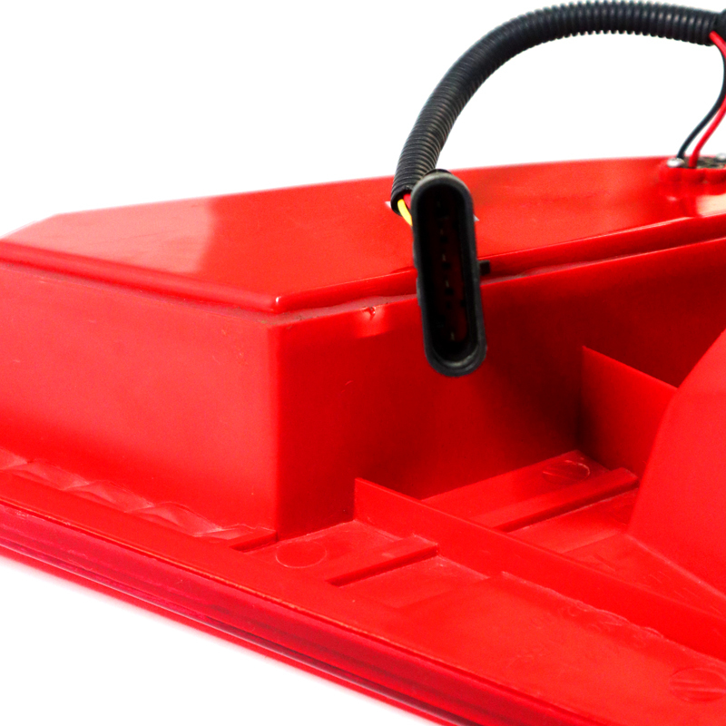 24V Trailer Universal Long Strip LED Rear Tail Light with IP68 Glue-filled Waterproof, Reflective Warning Strip, and Universal Mounting Hole