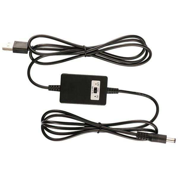 Cabo Conversor DC Step Up de 5V para 12V 2A para GPS de Carro, Modem Wifi