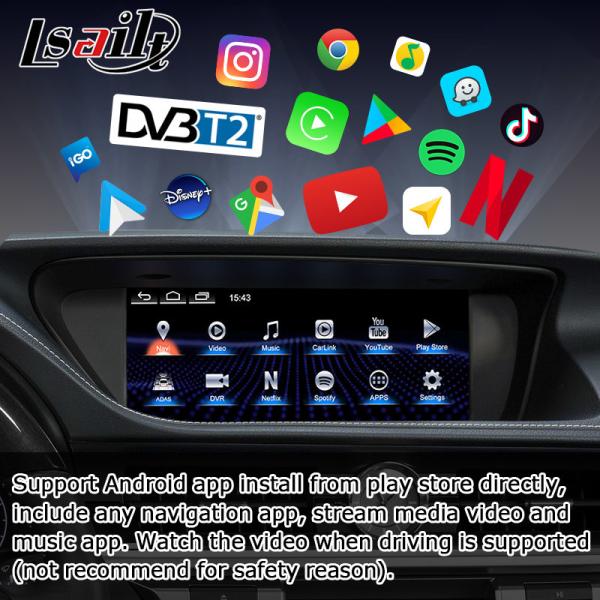 ES300h ES250 ES350 Lexus Android Обновление экрана Carplay Android Auto Dash Cam 10,25