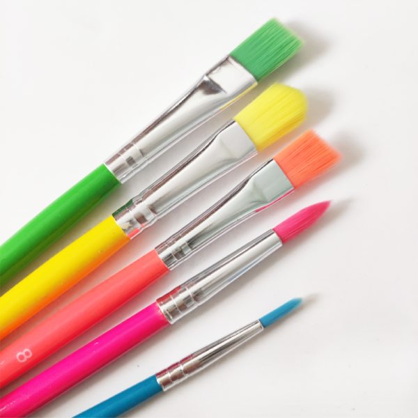 Hot selling OEM multicolored 5pcs wholesale watercolor brush pen set for kids drawing