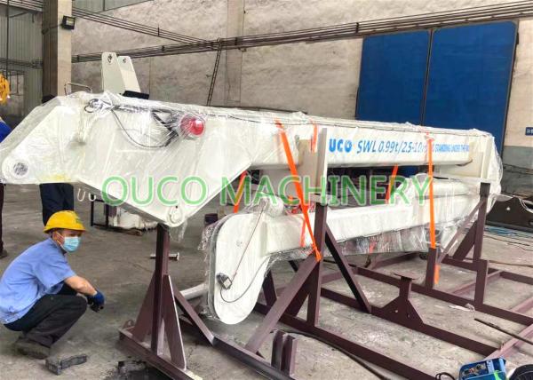 Jib Ship Hydraulic Knuckle Boom Marine Deck Crane ABS Approved