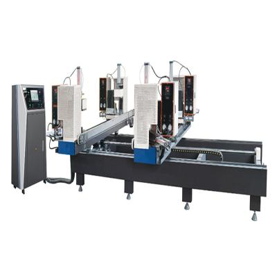 PVC WINDOW AND DOOR MAKING VERTICAL CNC 4 CORNER UPVC WELDING MACHINE