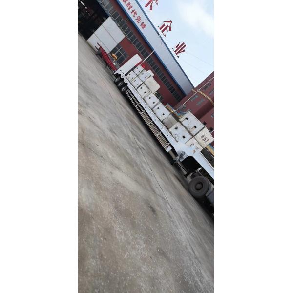 60-100 Ton Heavy Duty Flated Bed Trailer 3 Axles Gooseneck Semi Trailer