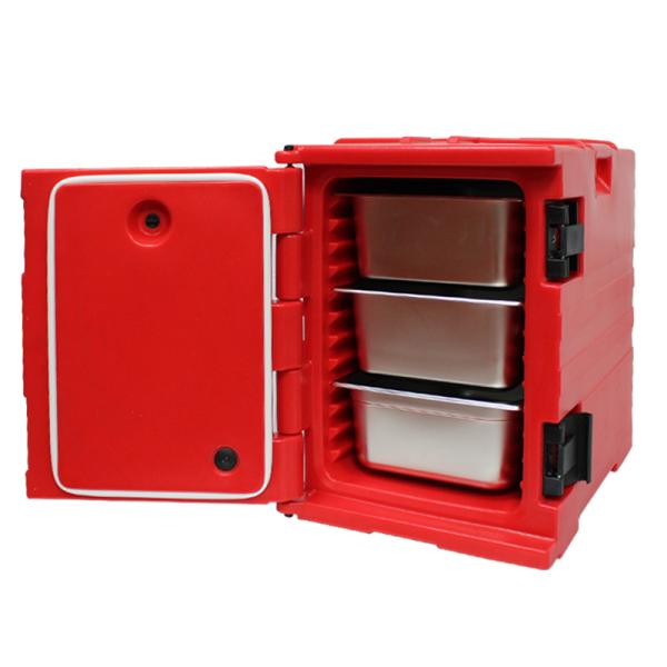 90L Commercial Catering Keep Cold Warm Transport Container Holding Cabinet Thermo Box Red