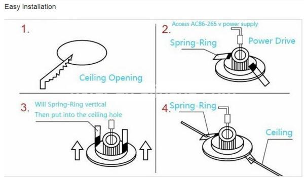 9W LED COB Down light  Beam Angle 120 degree anenerge Diameter100*Height65mm,Cut hole 75-80mm
