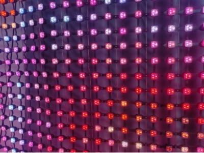 High Brightness Window Glass LED Screen Outdoor Transparent Flexible LED Curtain Screen