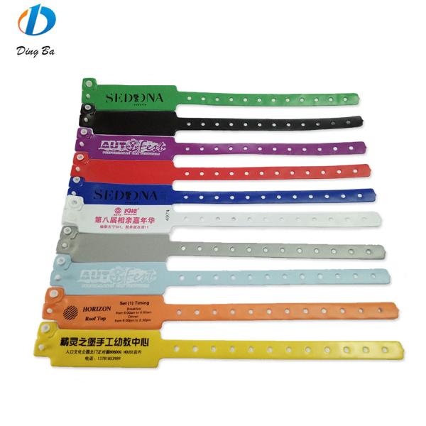 Waterproof Custom Printed PVC/Vinyl Identification Wristband for Event Identification