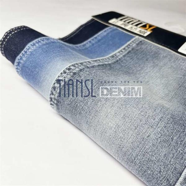 180cm Wide Width Indigo Sanforizing Cotton Spandex Twill Denim Fabric For Shirt Jeans