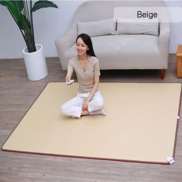 80*180 Folding Carbon Fiber Heated Far Infrared Ray Negative Ions Photon Electric Massage Mattress Pad