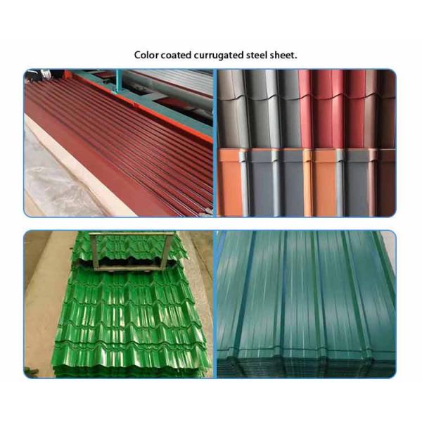 CGCC 4 X 8 Corrugated Metal Sheets Gi Corrugated Roofing Sheet Industrial Civil Buildings