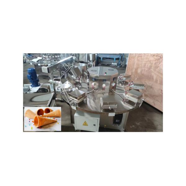 Customized Waffle Cone Baking Machine for Different Shape Rolled Ice Cream Cones