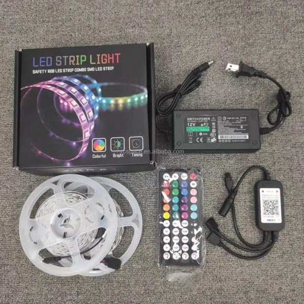 80 CRI 5m 10m 20m Wifi Smart Led Strip Light with App Remote Control Rgb Ambient Light