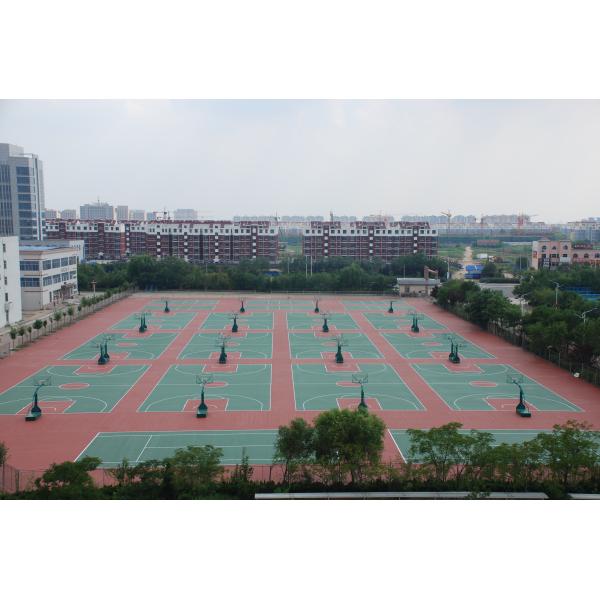 Waterproof Tennis Court Synthetic Flooring Environmental Friendly