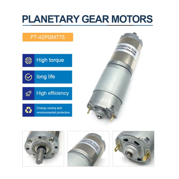 42mm 12V24v High Torque Slow Speed  Gear Motor Brushless Dc Electric Motor New Energy Environmental Protection Motor