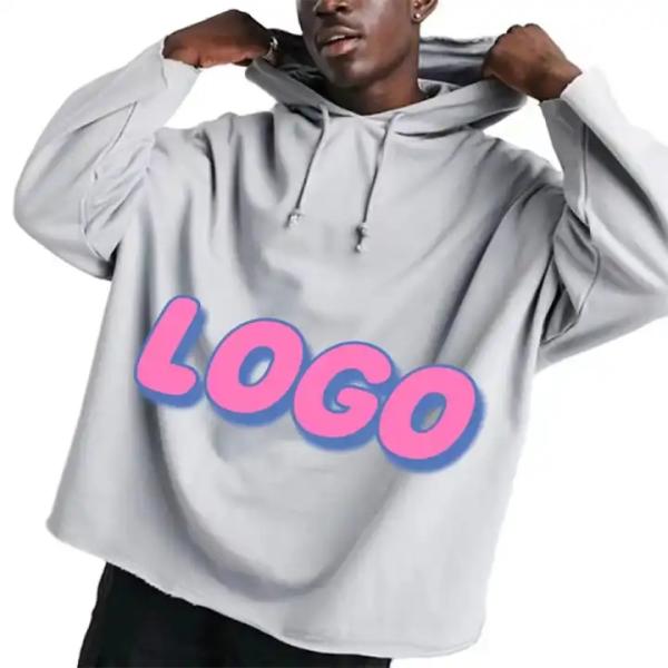 Label Men'S Acid Wash Hooded Sweatshirt For Ladies Men Girls 100% Cotton Cropped Hoodies Raw Hem Edge Bottom