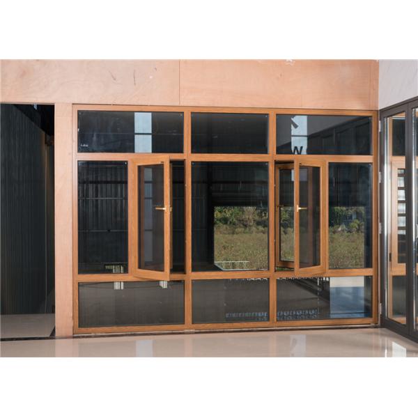 Waterproof Aluminum Tilt And Turn Windows 2 Color Aluminum Residential Windows
