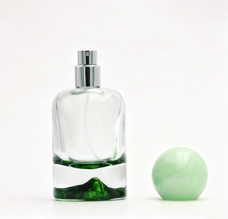 50ml Glass Perfume Bottle Empty Round Cap Cylinder Spray Crimp Neck