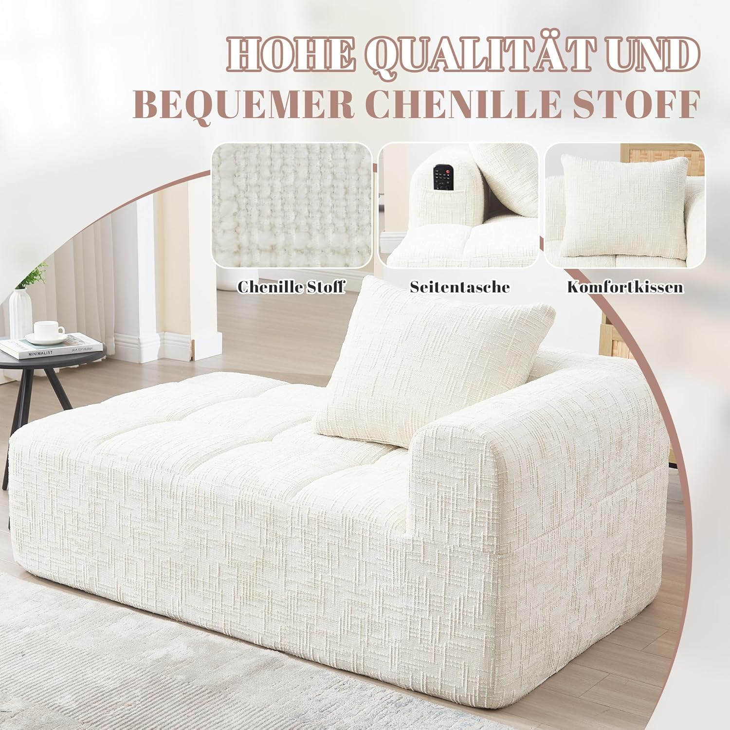 Modern Single Seater Upholstered Modular Sectional Sofa Cushion Chaise Longue Sofa Could Couch Compressed Sofa for Living Room