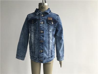 LTD Kids Denim Jacket Mottle Wash Button Through Boys Denim Jacket TW78757 TW79223