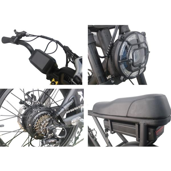 Off Road Super Electric Bicycle 73 with 7 Speed 48V 15Ah Electric Dirt Bike 1000w Power