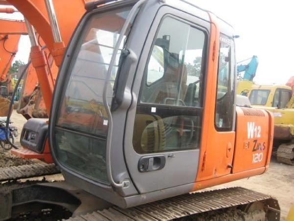 12T weight Used Crawler Excavator Hitachi ZX120 ISUZU 4BG1 engine with Original Paint