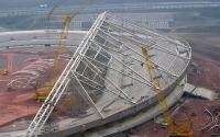 Estadio Desportivo Estrutura de aço Edifício Grade Espaço longa vida útil