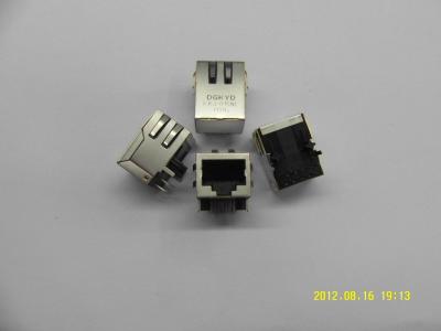 Jaque 10/100 fêmea baixo do ângulo direito do DSL/ADSL RJ45 com transformador, Rohs complacente