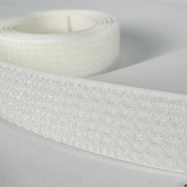 25 Meters Self-adhesive Hook and Loop Tape in Polyester/Nylon for Multipurpose Fastening