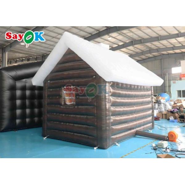 Giant Lights Oxford Cloth Inflatable Christmas House Inflatable Santa House