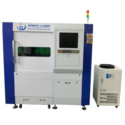 Linha do cortador pequeno do laser da fibra da transmissão consumo da fibra de Electric Power baixo
