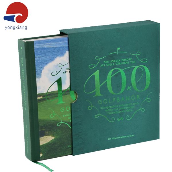 English Hardcover Book Set Green Foiling Custom Made Story Book