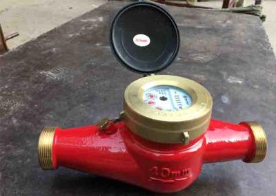 PN16 R 160 Brass Housing Hot Water Meter , DN40 Ductile Iron Internal Water Meter