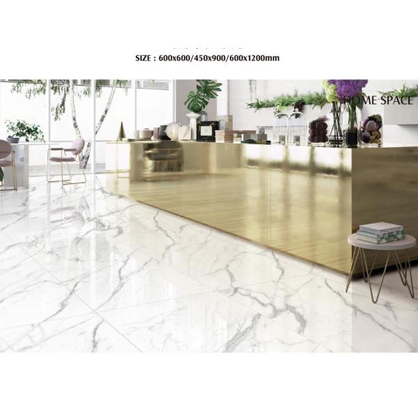 Анти- стена пола фарфора алкалиа 1cm кроет белизну черепицей напечатанную струйными принтерами застекленную