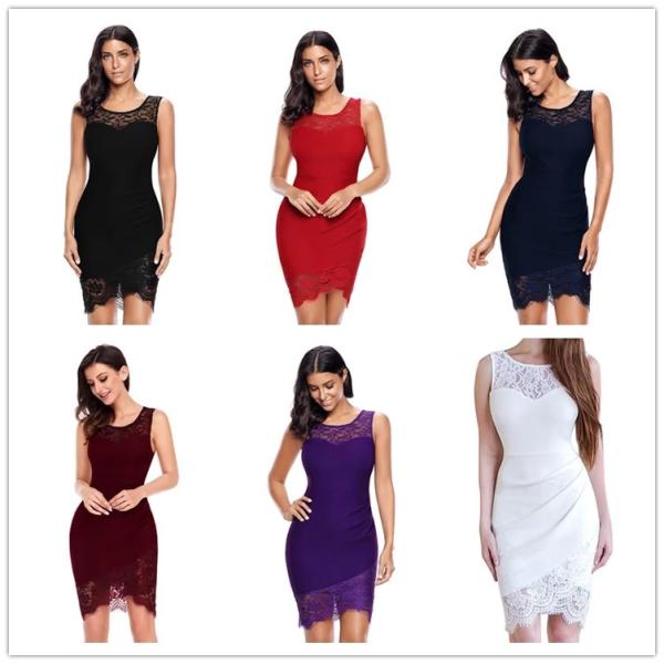Newest Design Women Elegant Sexy Party Lace Hot Night Club Bodycon Dress