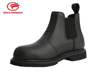Rubber Sole  Fashion Working Goodyear Welt Safety Shoes Plastic Toe With Genuine Leather