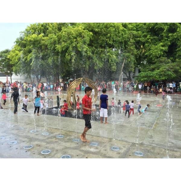 Настраиваемый красочный наружный пол Подземный фонтан сухой воды