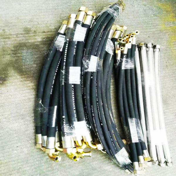 Custom Lengths High Pressure Hydraulic Hose with Nitrile Inner Tube Material and Crimp Or Reusable Fittings