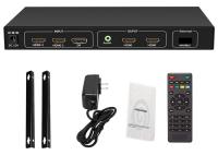 4K 60Hz HDMI 2.0 Input to 4x1080p Output Video Wall Splitter RS232
